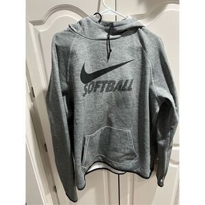 Nike Dri-Fit SOFTBALL Hoodie - Womens XL - Gray - Thumbholes